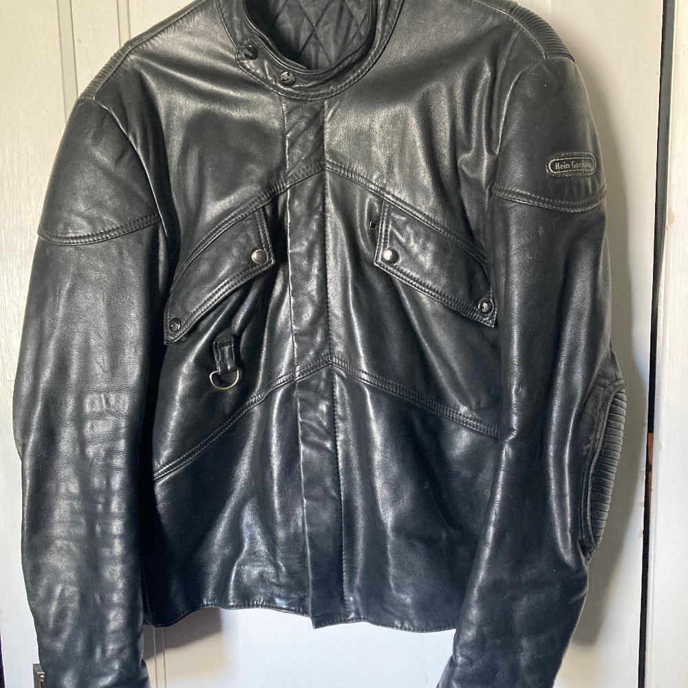 Vintage Hein Gericke Leather Motorcycle Jacket Men’s Size Large